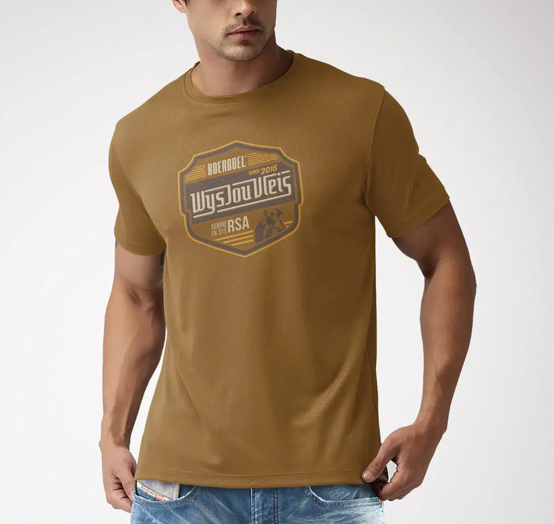 Boerboel Premium T-Shirt Printed – Camel "Wys"