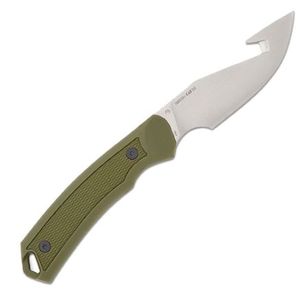 Kershaw K1883GH Deschutes Skinner Olive w/Gut Hook StoneWash Blade