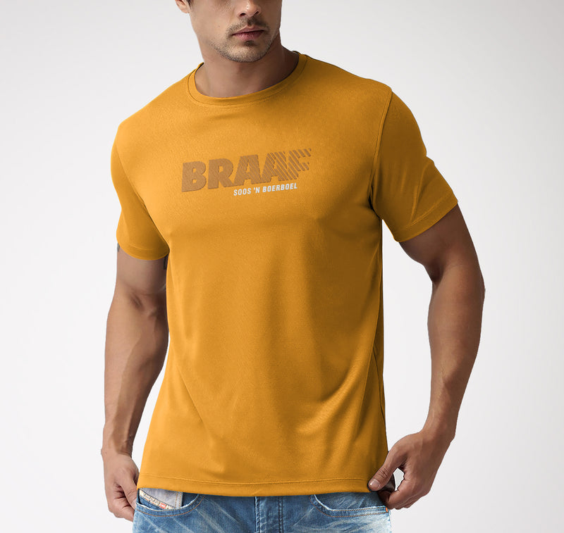 Boerboel Braaf Premium Cotton T-Shirt Printed – Mustard