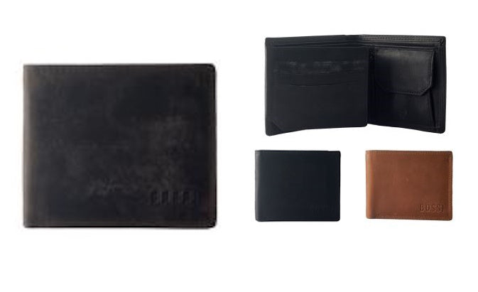 Bossi Oil Leather Small Billfold Wallet