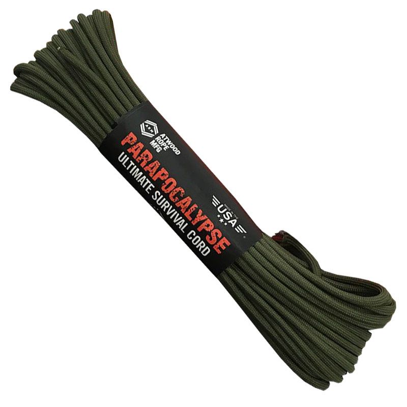 Parapocalypse Paracord 25ft with 11 Lines in Core - Olive