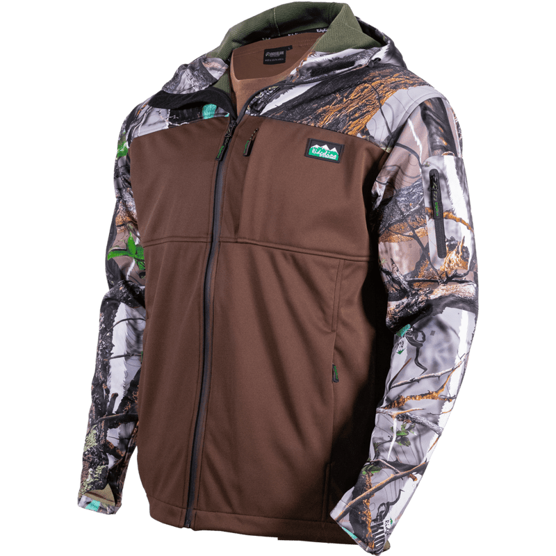 Ridgeline Men's Kudu Camo/Brown Ascent Softshell Jacket