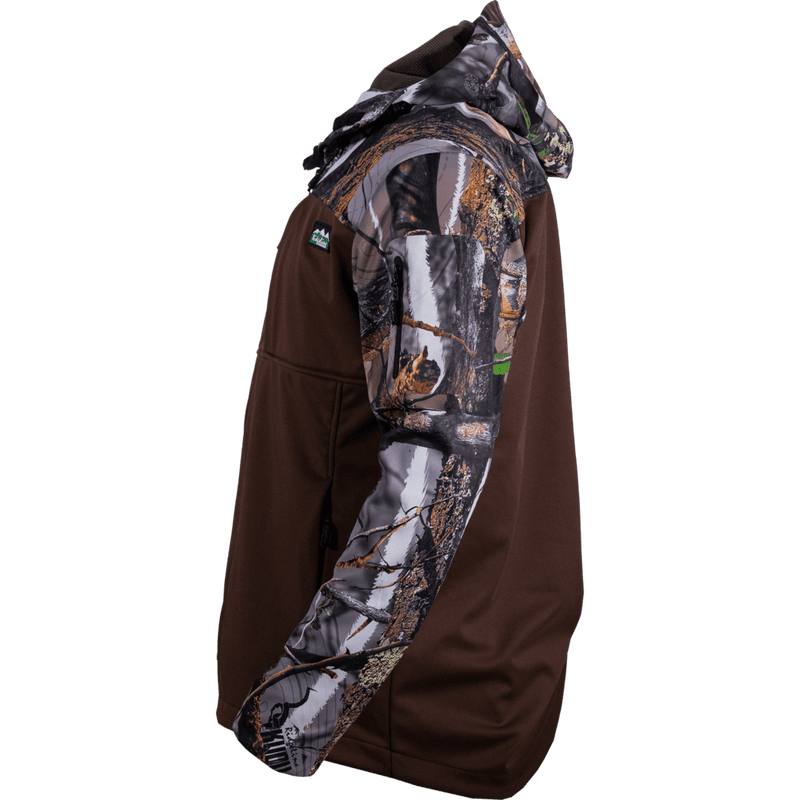 Ridgeline Men's Kudu Camo/Brown Ascent Softshell Jacket