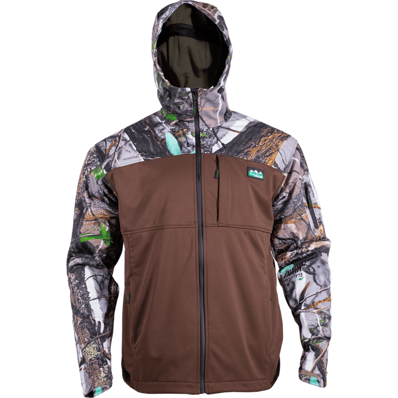 Ridgeline Men's Kudu Camo/Brown Ascent Softshell Jacket