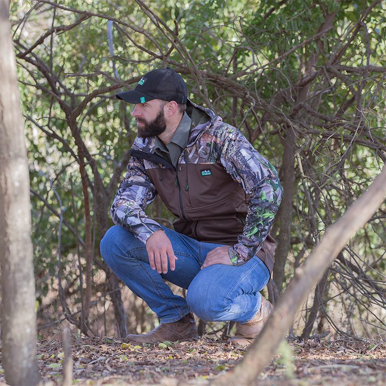 Ridgeline Men's Kudu Camo/Brown Ascent Softshell Jacket