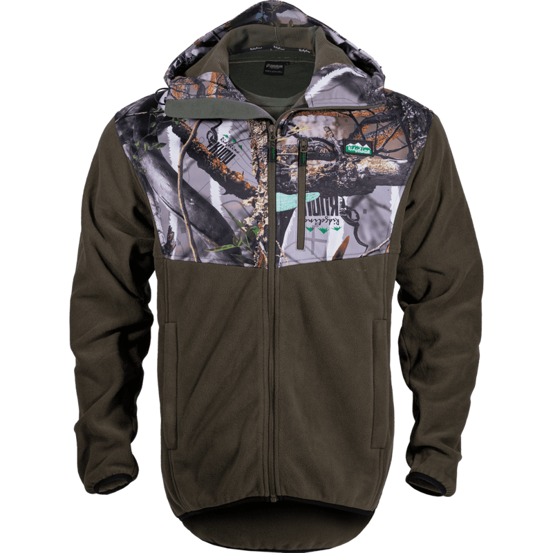 Ridgeline Men's Kudu Camo/Olive Ascent Half-Shell Jacket