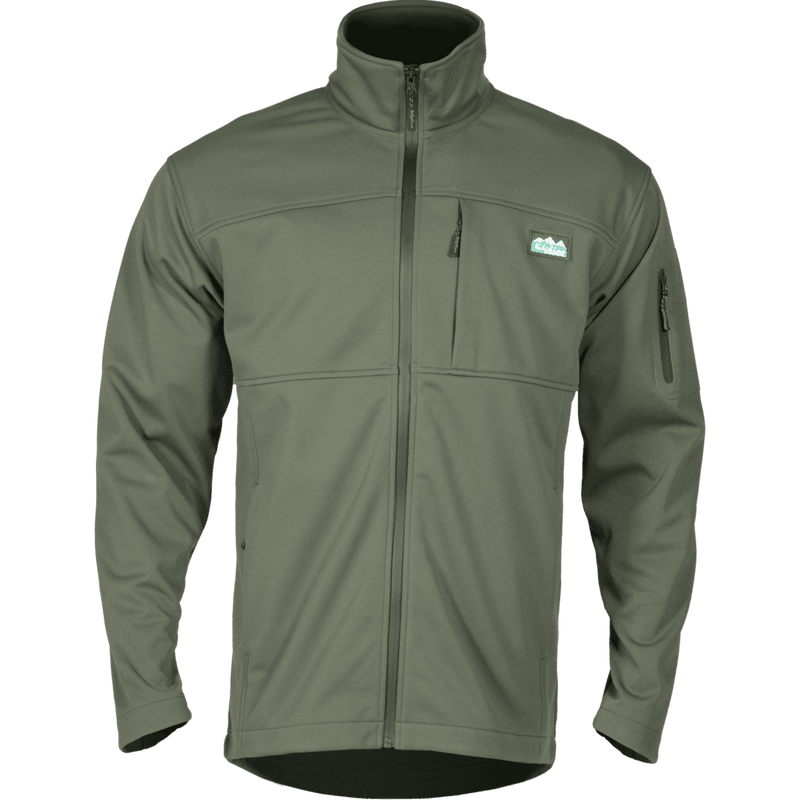 Ridgeline Men's Olive Green Ascent Softshell Jacket