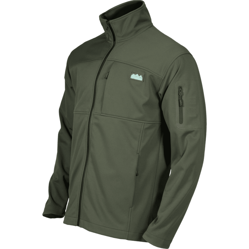 Ridgeline Men's Olive Green Ascent Softshell Jacket