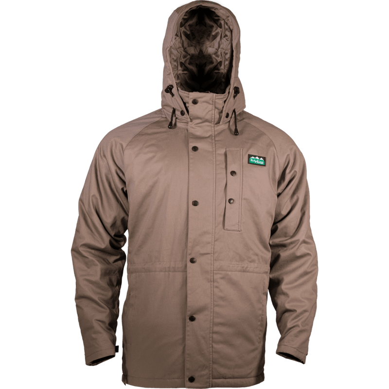 Ridgeline Monsoon Cotton Jacket Khaki – All-Weather Adventure Ready