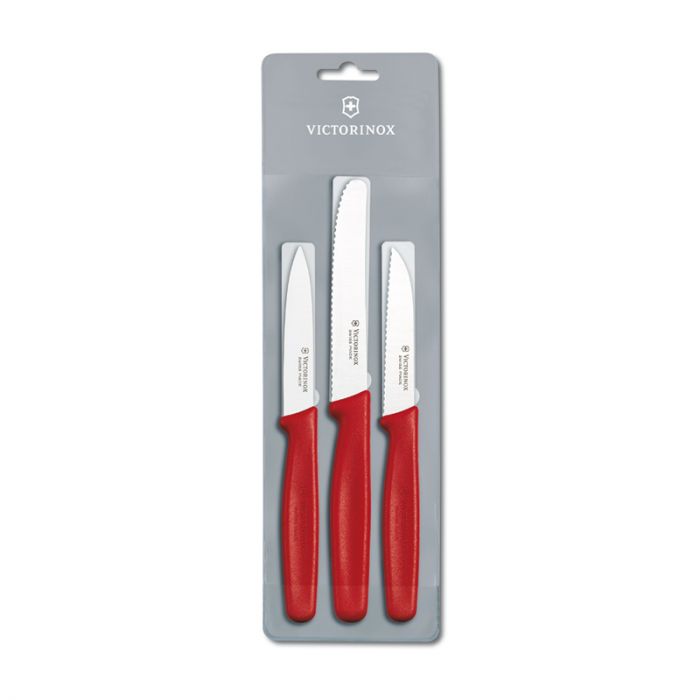 Victorinox Standard 3 Piece Paring Set - Red