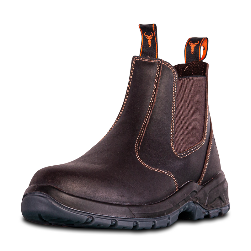 Wildebees Krokodil Chelsea Boots Brown