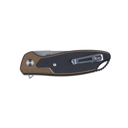 CRKT Jake Bronze Aluminum/G10 Handle with Two Tone Bead Blast/Brushed Finish Blade