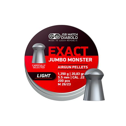 JSB Exact Jumbo Monster Light Pellets .22/5.52 mm - 200