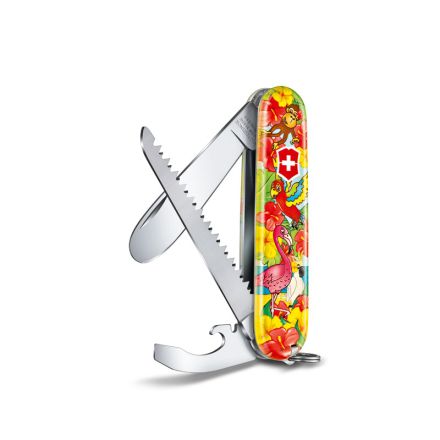 Victorinox My First Victorinox Set - Parrot Edition w/Rounded Tip 84mm