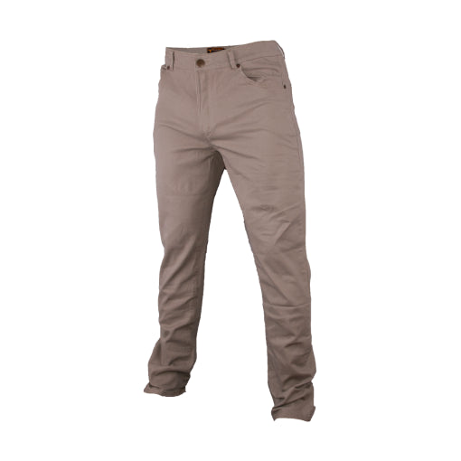 Wildebees Mens Stretch Performance 5 Pocket Pant Khaki